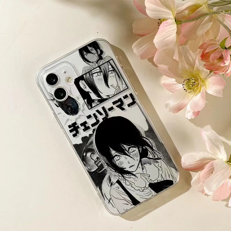 Chainsaw Man Phone Case – Reze Portrait Manga Phone Case