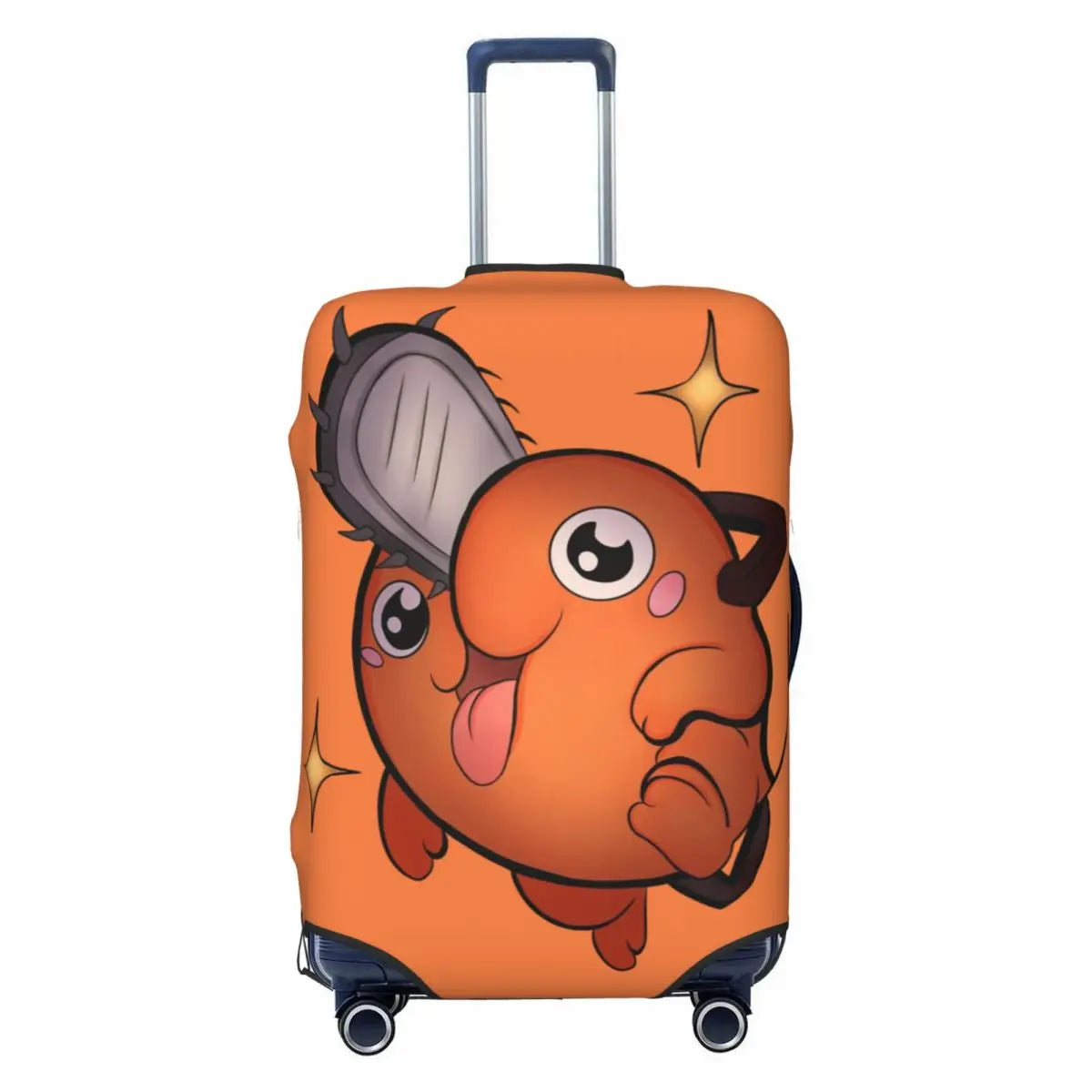 Chainsaw Man Housse de Valise – Pochita Devil Triste Orange Style Mignon