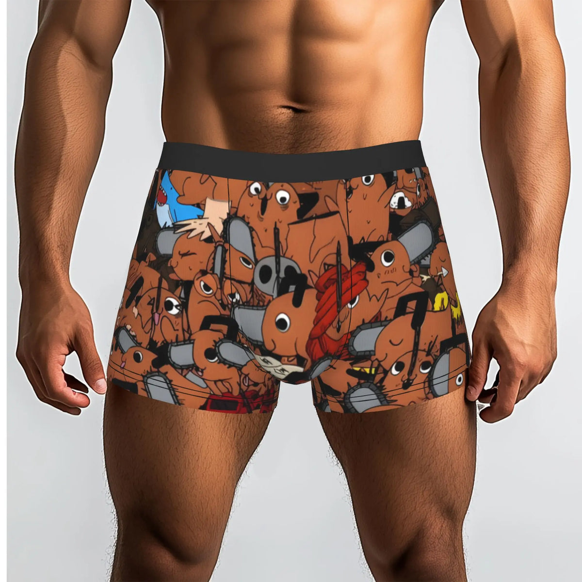 Chainsaw Man Boxer Homme – Pochita Multiple Édition Marron
