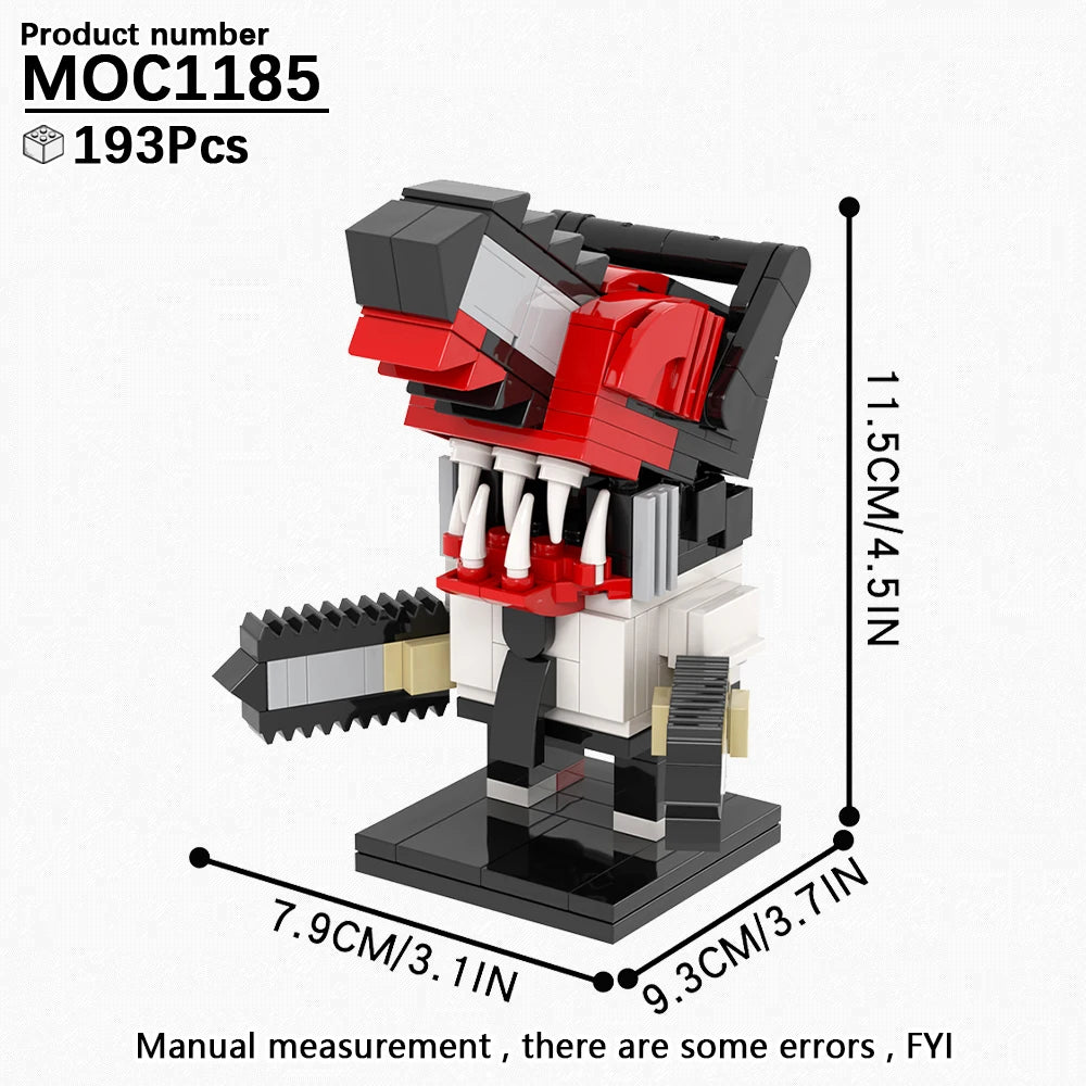 Chainsaw Man Building Block Set – Denji Forme Complète
