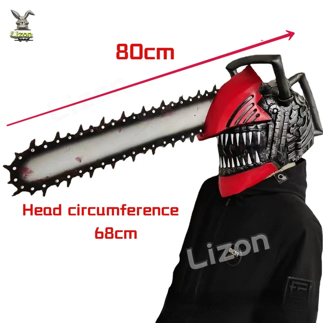 Chainsaw Man Cosplay Accessory – Denji Chainsaw Head 80cm