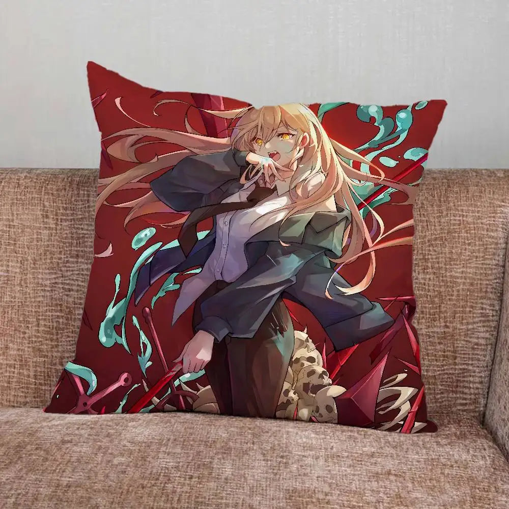Chainsaw Man Coussin Décoratif – Power Tourbillon Vert Édition Mystère