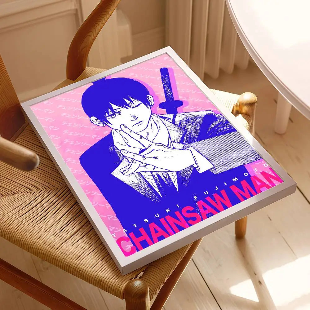 Chainsaw Man Affiche Poster – Aki Rose Édition Manga