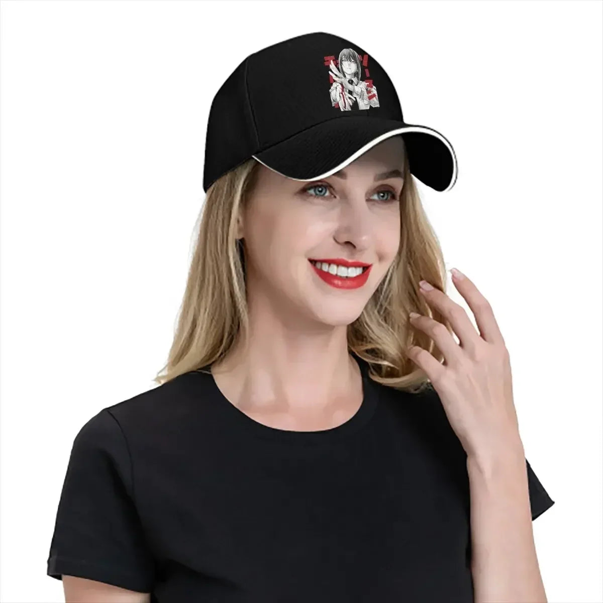 Chainsaw Man Embroidered Cap – Aki Hayakawa Black Edition