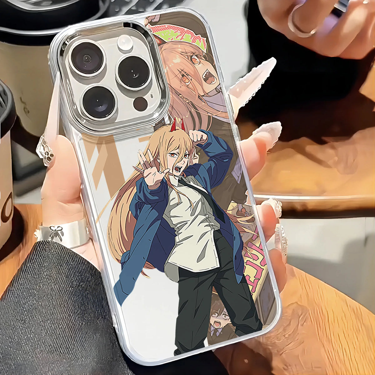Chainsaw Man Google Case - Power Clear Case
