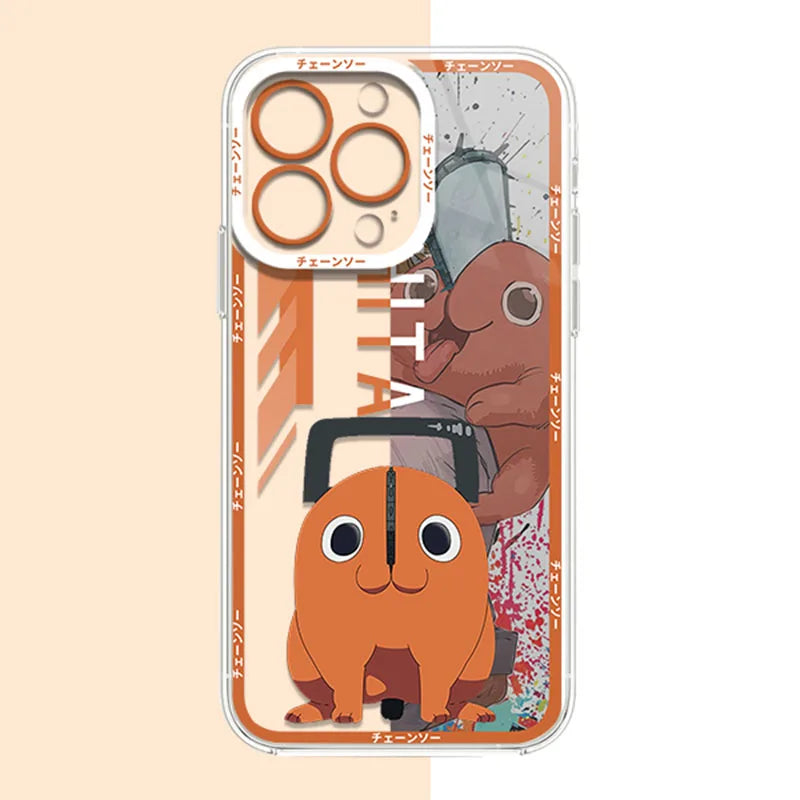 Chainsaw Man Samsung Case – Pochita Wood Clear Cover
