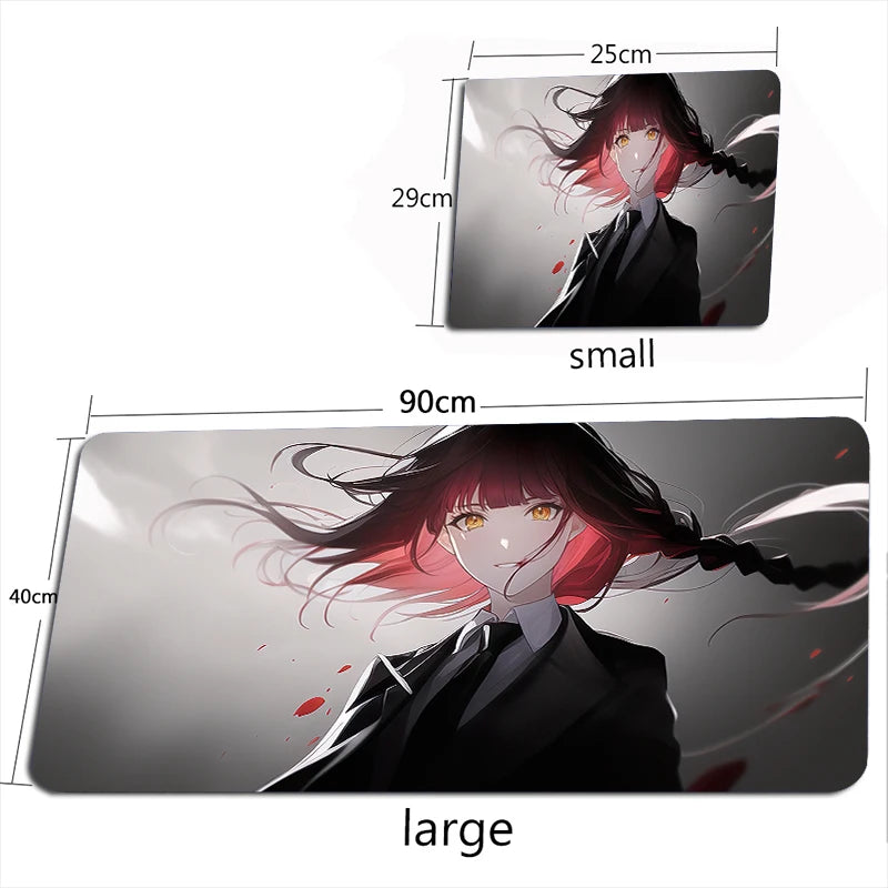 Chainsaw Man Tapis de Souris – Makima Pétales Sombres Grand Format Bureau
