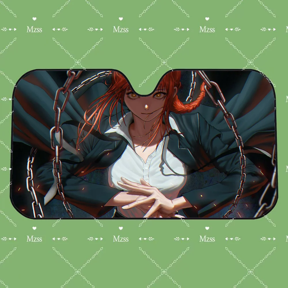 Chainsaw Man Car Sunshade – Makima Captif Enchaîné Pare-soleil