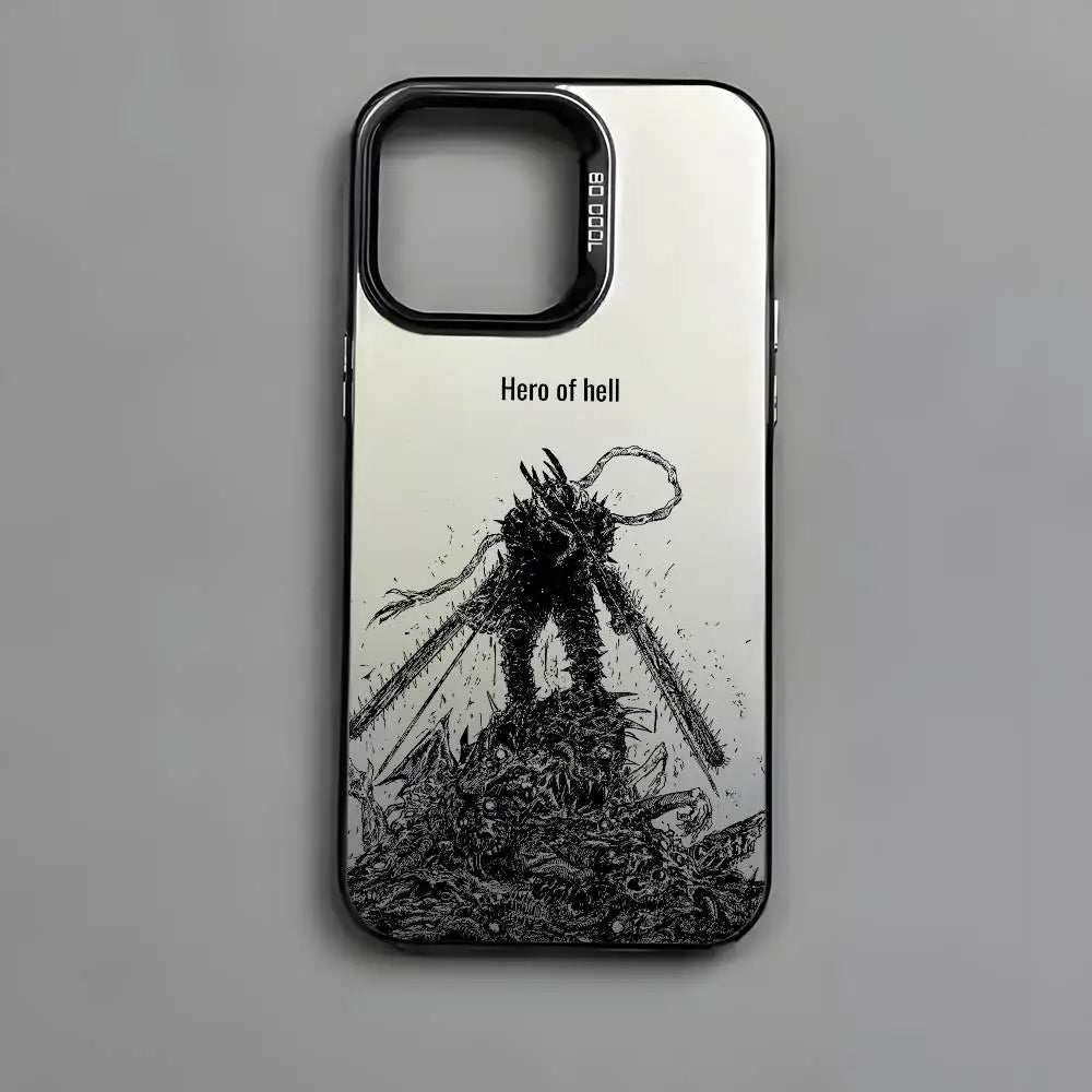 Chainsaw Man Coque iPhone – Hero of Hell Crème Étui Caméra