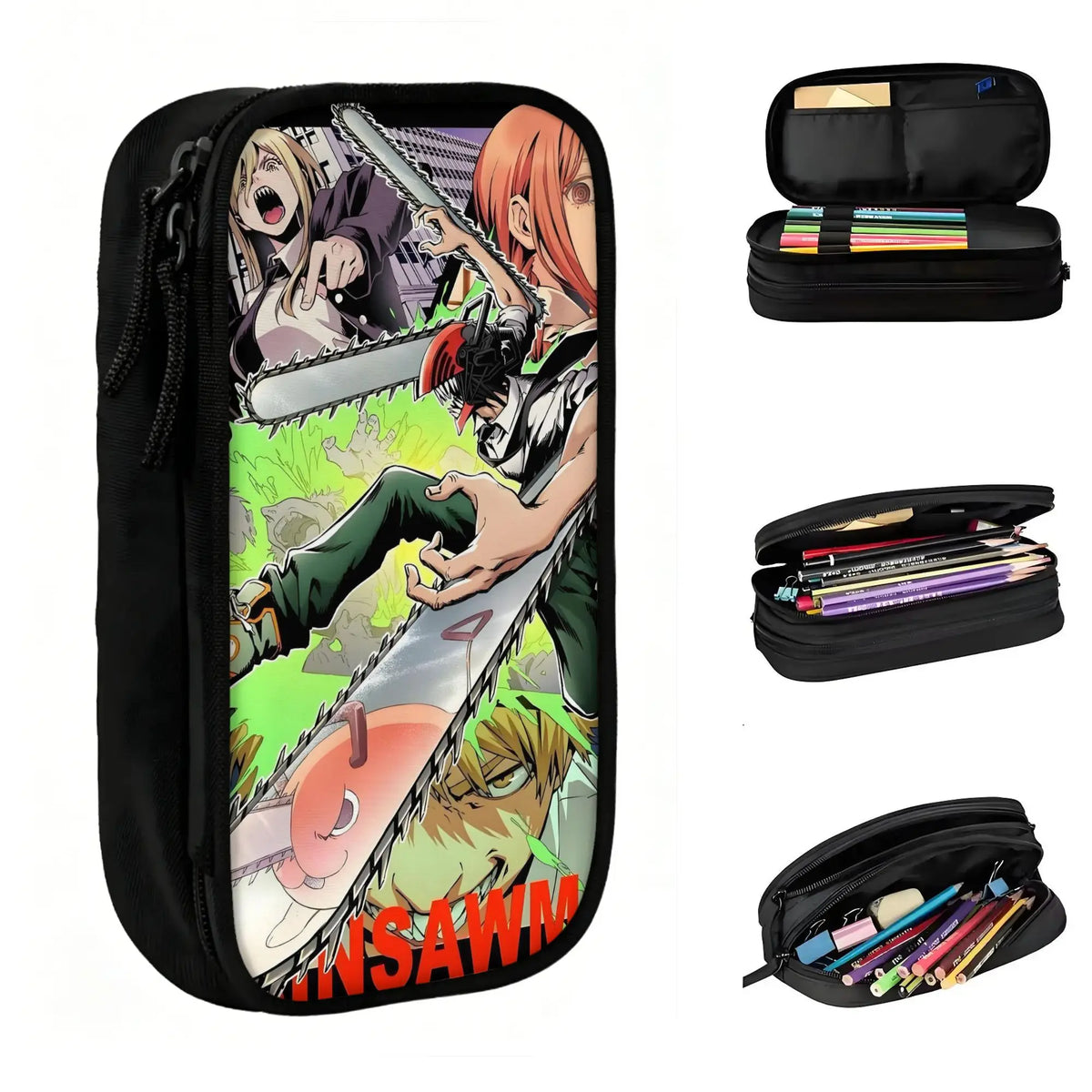 Chainsaw Man Kawaii Pouch – Denji Chainsaw Fight School Pouch