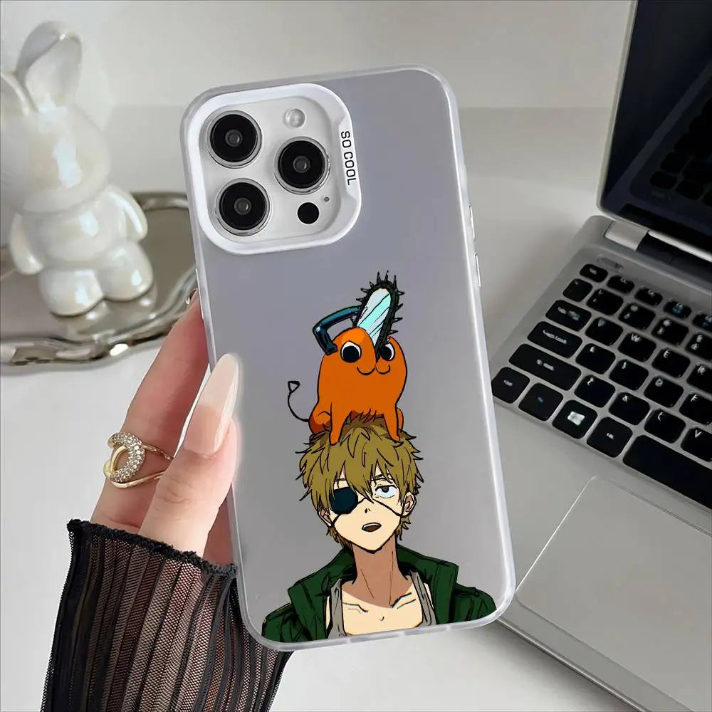 Chainsaw Man Coque iPhone – Pochita Denji Étui Transparent
