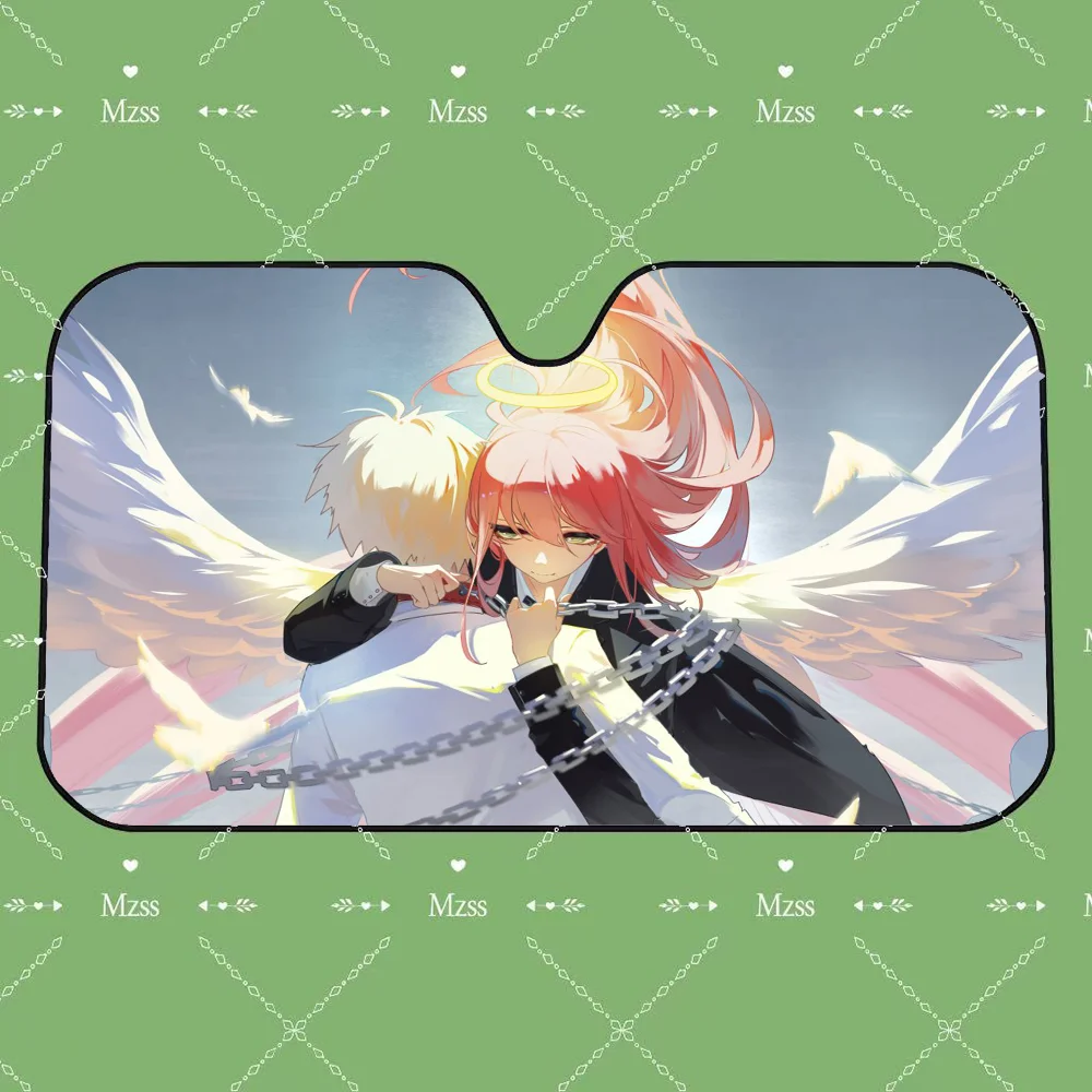 Chainsaw Man Car Sunshade – Anges Enchaînés Pare-soleil