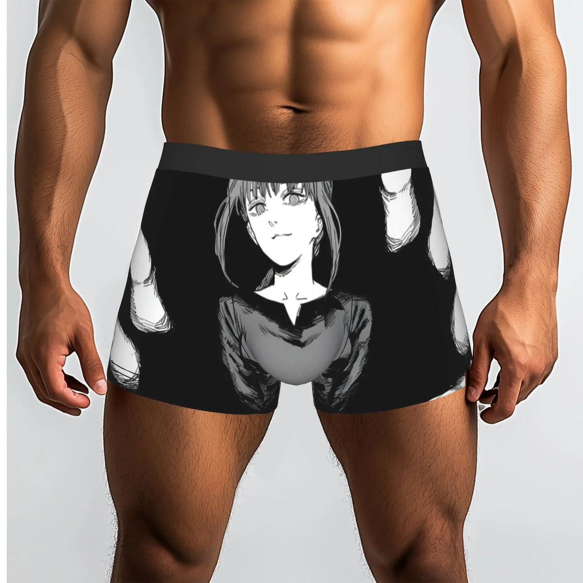 Chainsaw Man Boxer Homme – Makima Portrait Édition Noir et Blanc