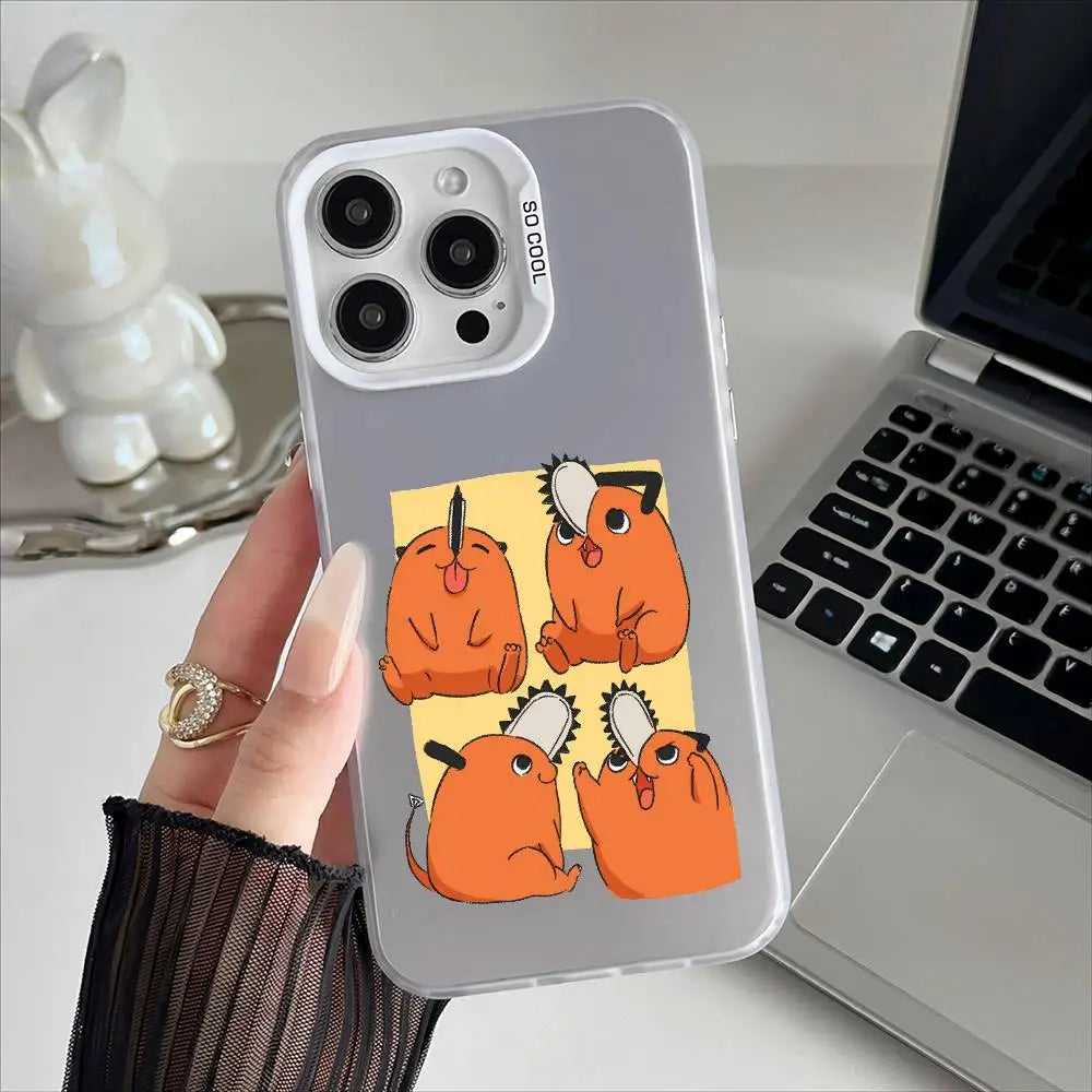 Chainsaw Man Coque iPhone – Pochita Quadruple Étui Transparent