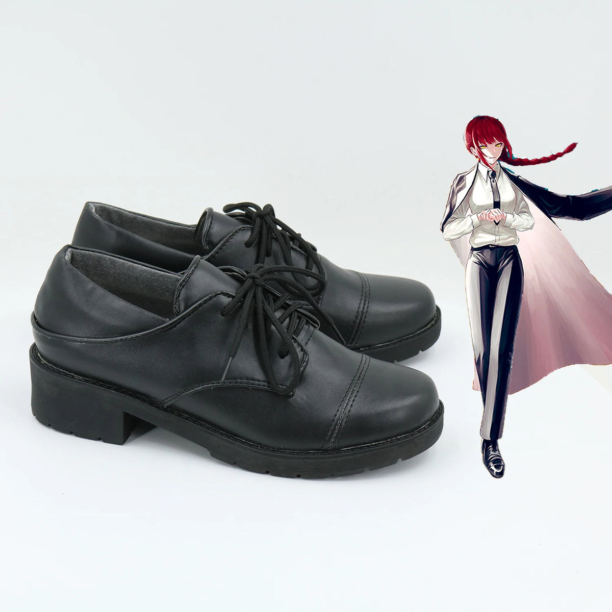 Chainsaw Man Cosplay Shoes - Makima Cosplay Black Shoes
