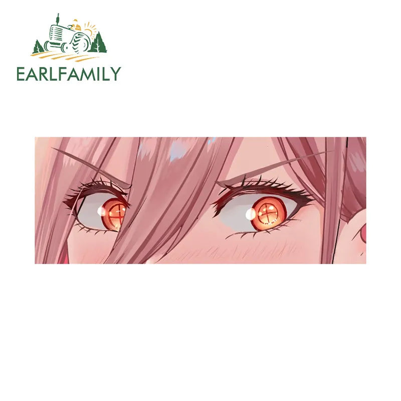Chainsaw Man Anime Eyes Sticker – Power Yeux Devil Décalque Voiture