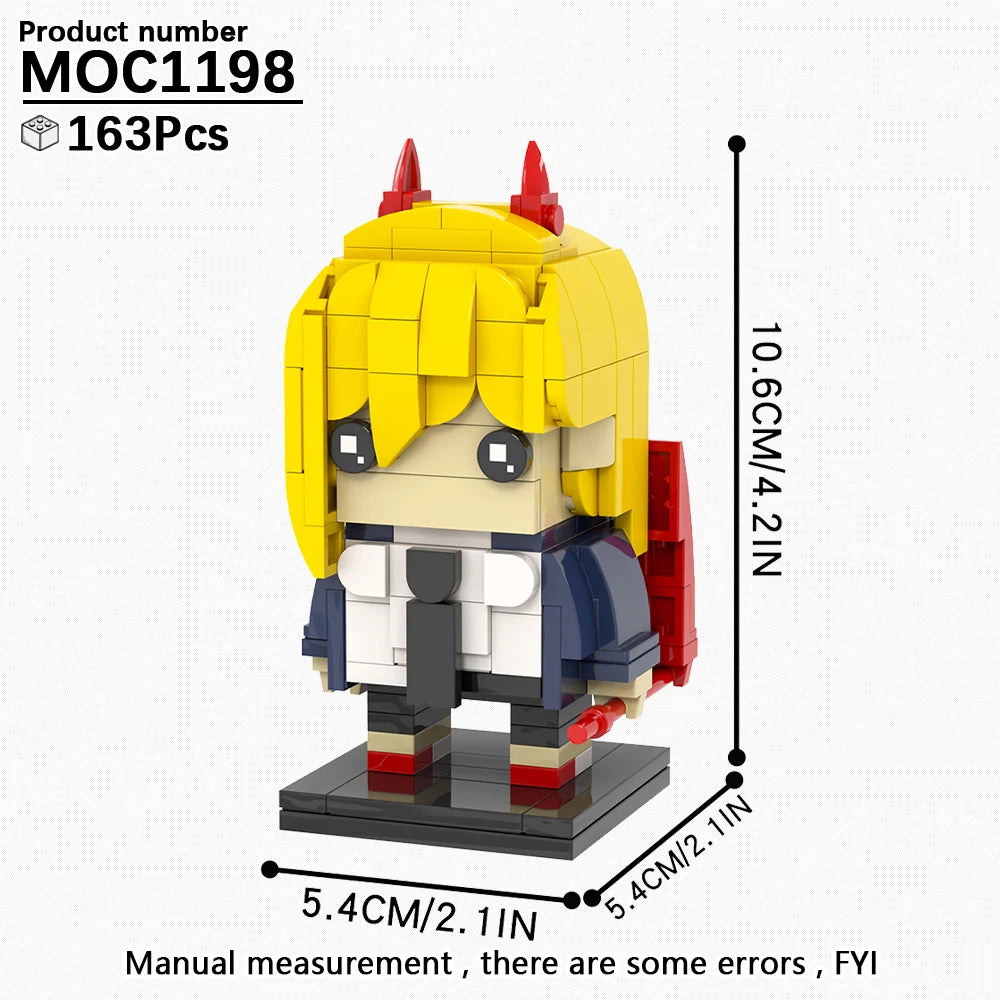 Chainsaw Man Building Block Set – Power Brickheadz
