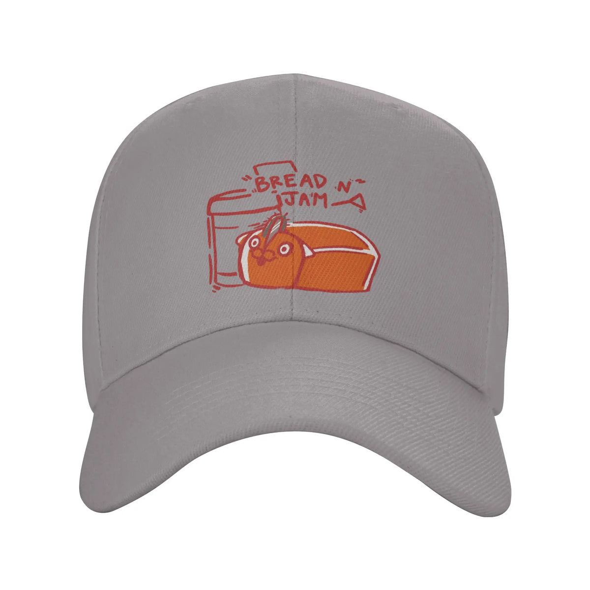 Chainsaw Man Casquette Brodée – Pochita Bread N Jam Édition Gris