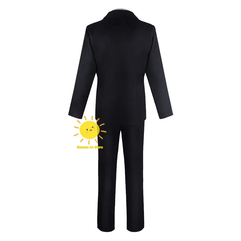 Chainsaw Man Cosplay Costume Complet – Denji Ensemble Wig Coat Shirt Pants Tie
