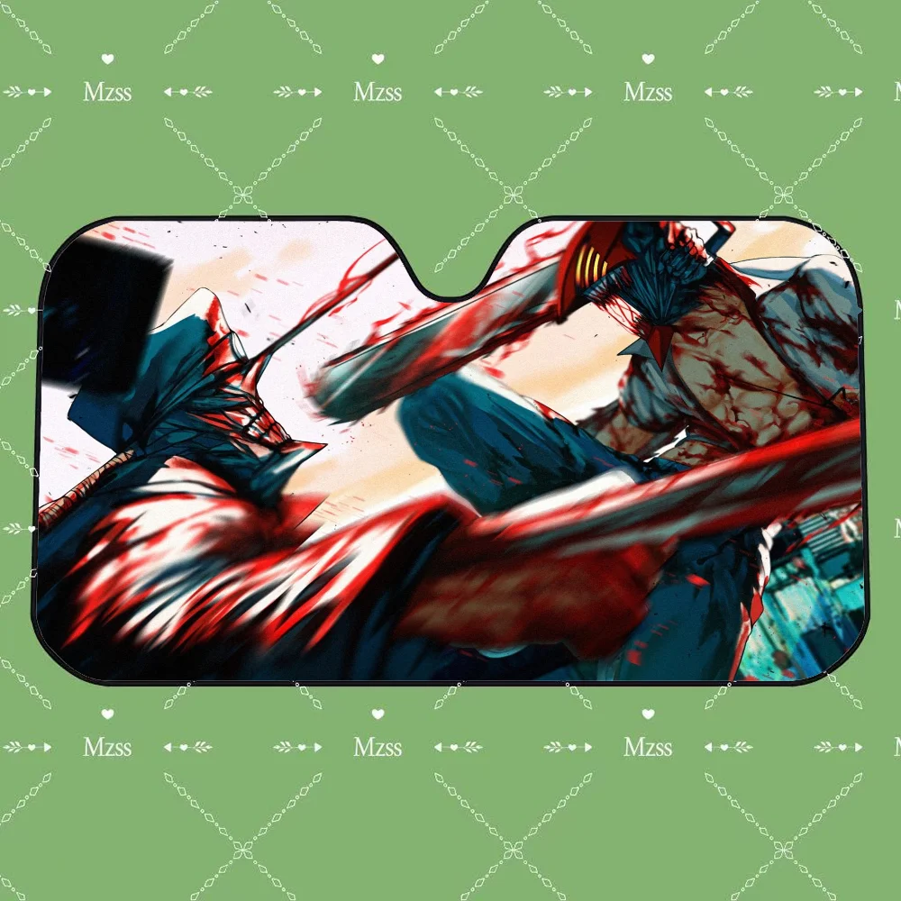 Chainsaw Man Car Sunshade – Combat Sanglant Pare-soleil