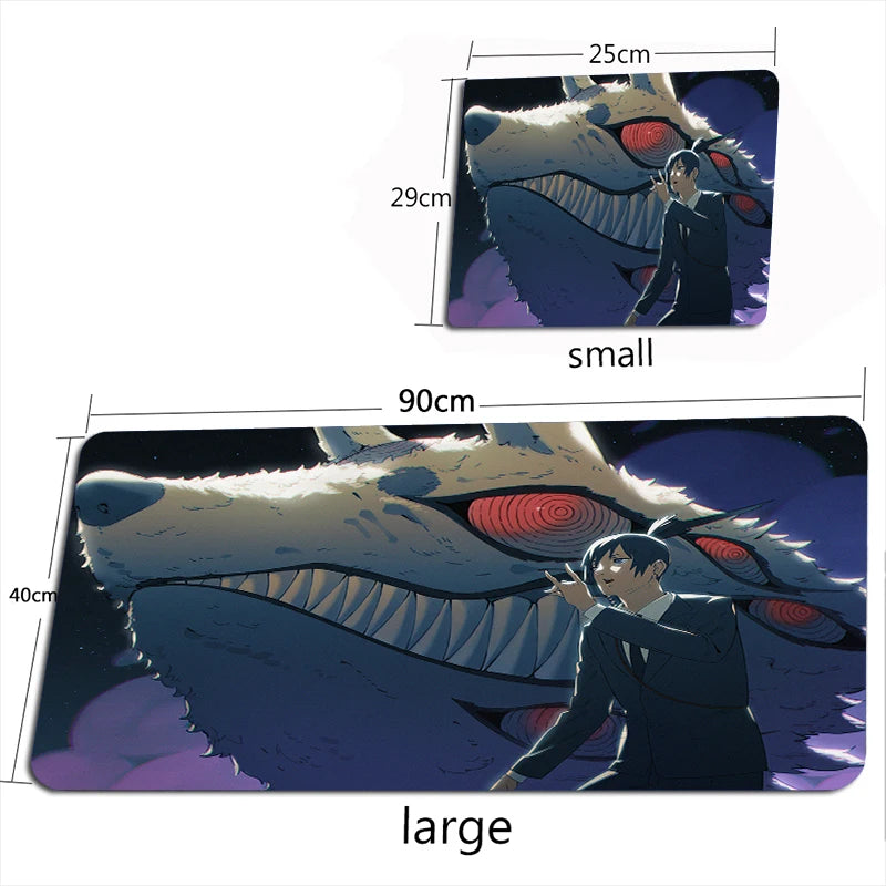 Chainsaw Man Tapis de Souris – Aki Grand Format Bureau