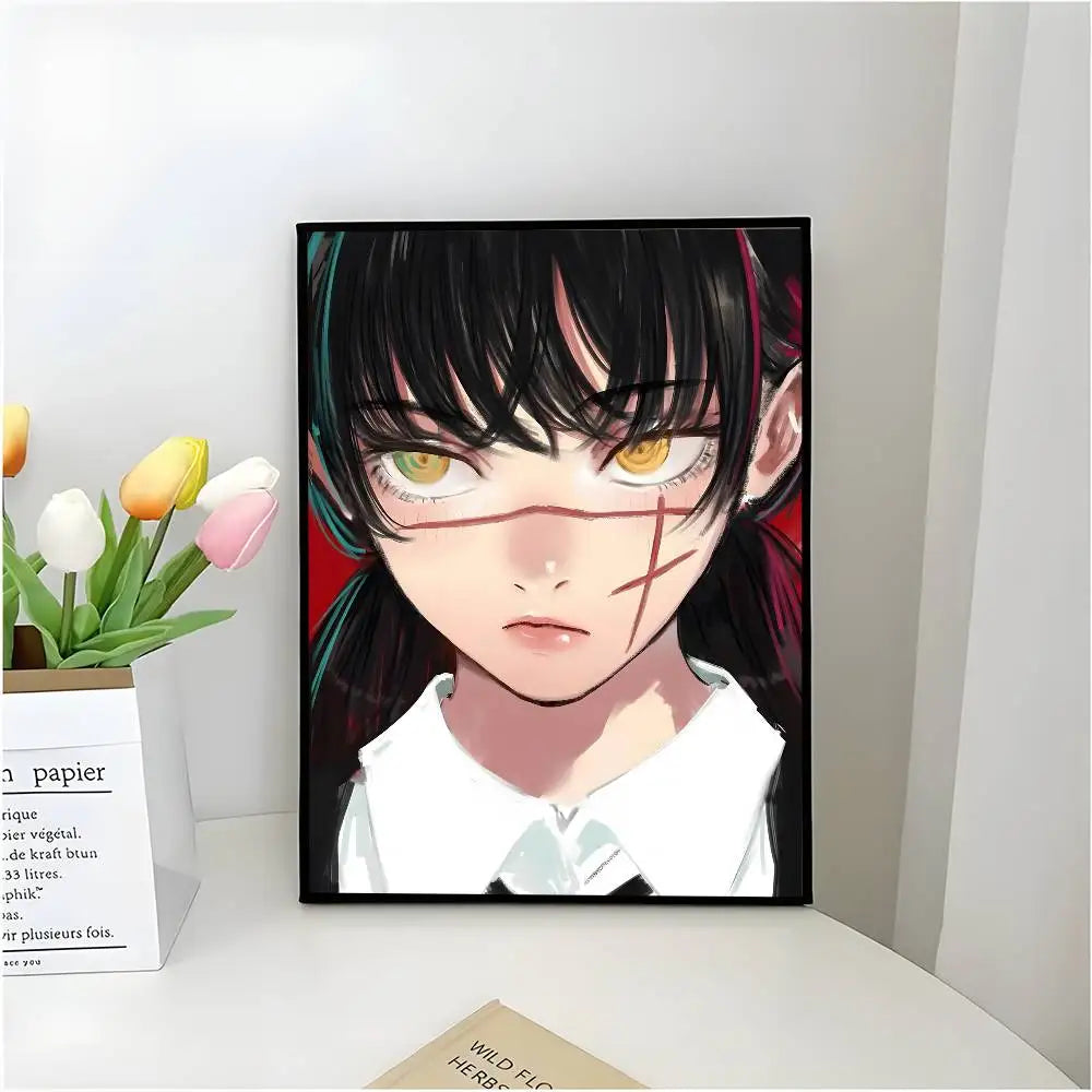 Chainsaw Man Affiche Poster – Asa Mitaka Portrait Uniforme Style Intense