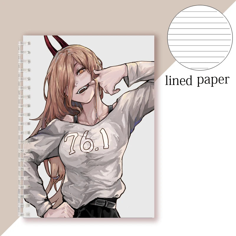 Chainsaw Man Carnet Spirale A5 – Power Sweat 76.1 Cahier Anime