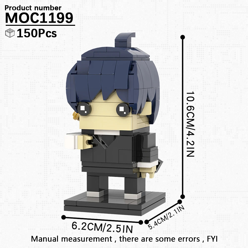 Chainsaw Man Building Block Set – Aki Hayakawa Mini Figurine
