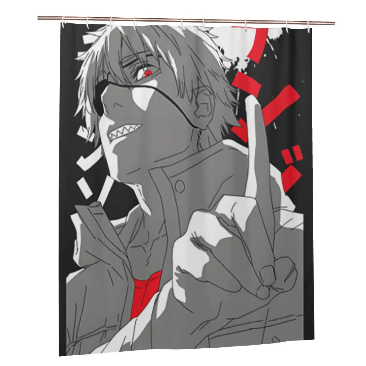 Chainsaw Man Rideau – Denji Éclats Rouges Édition Sombre