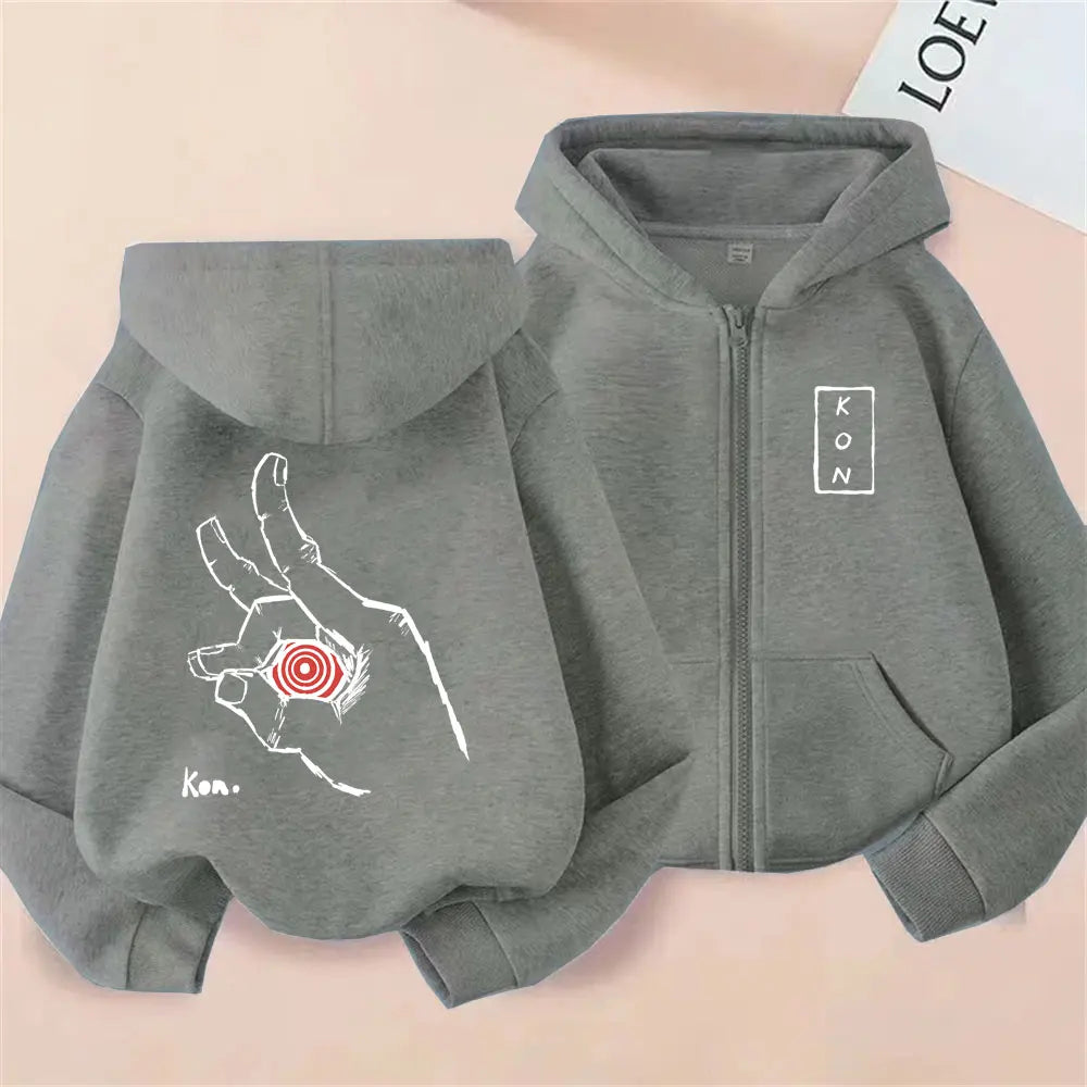 Chainsaw Man Sweat à Capuche Zippé – Symbole Main Édition Kaki