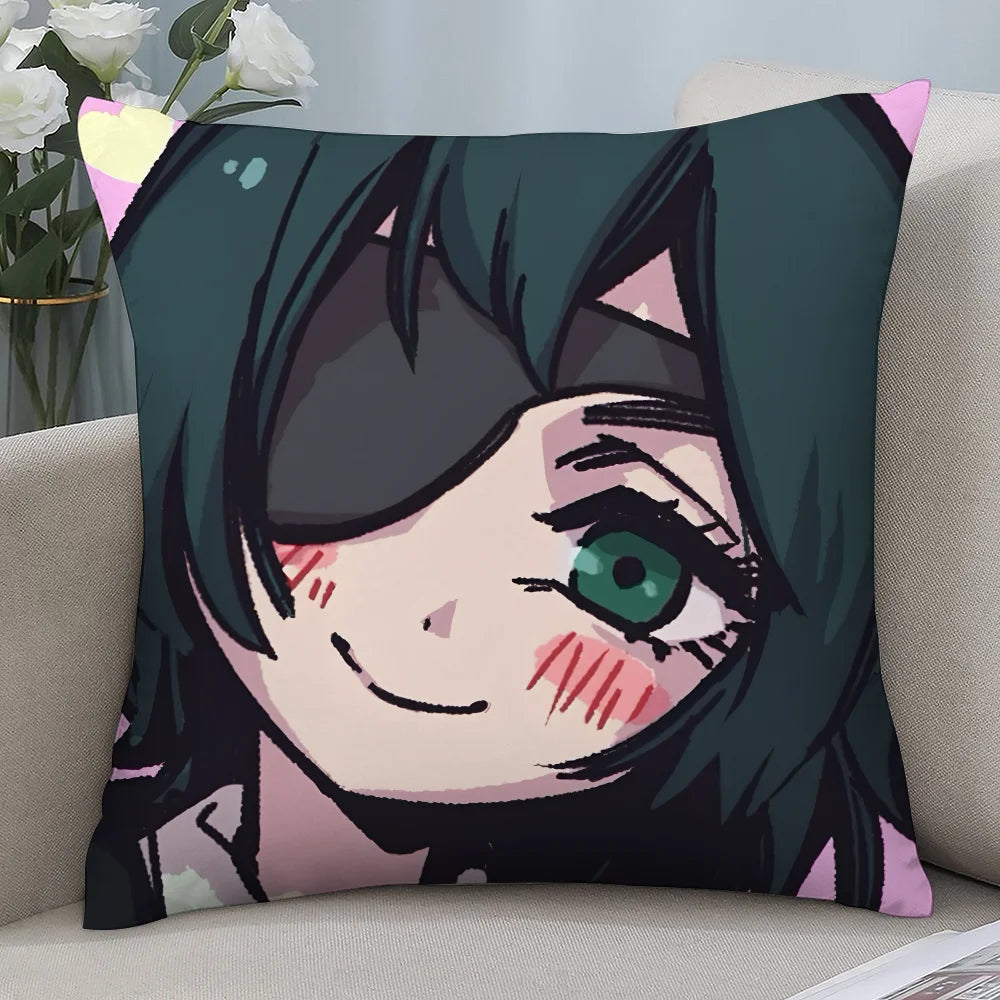 Chainsaw Man Coussin Décoratif – Himeno Diable Sourire Édition Mignonne