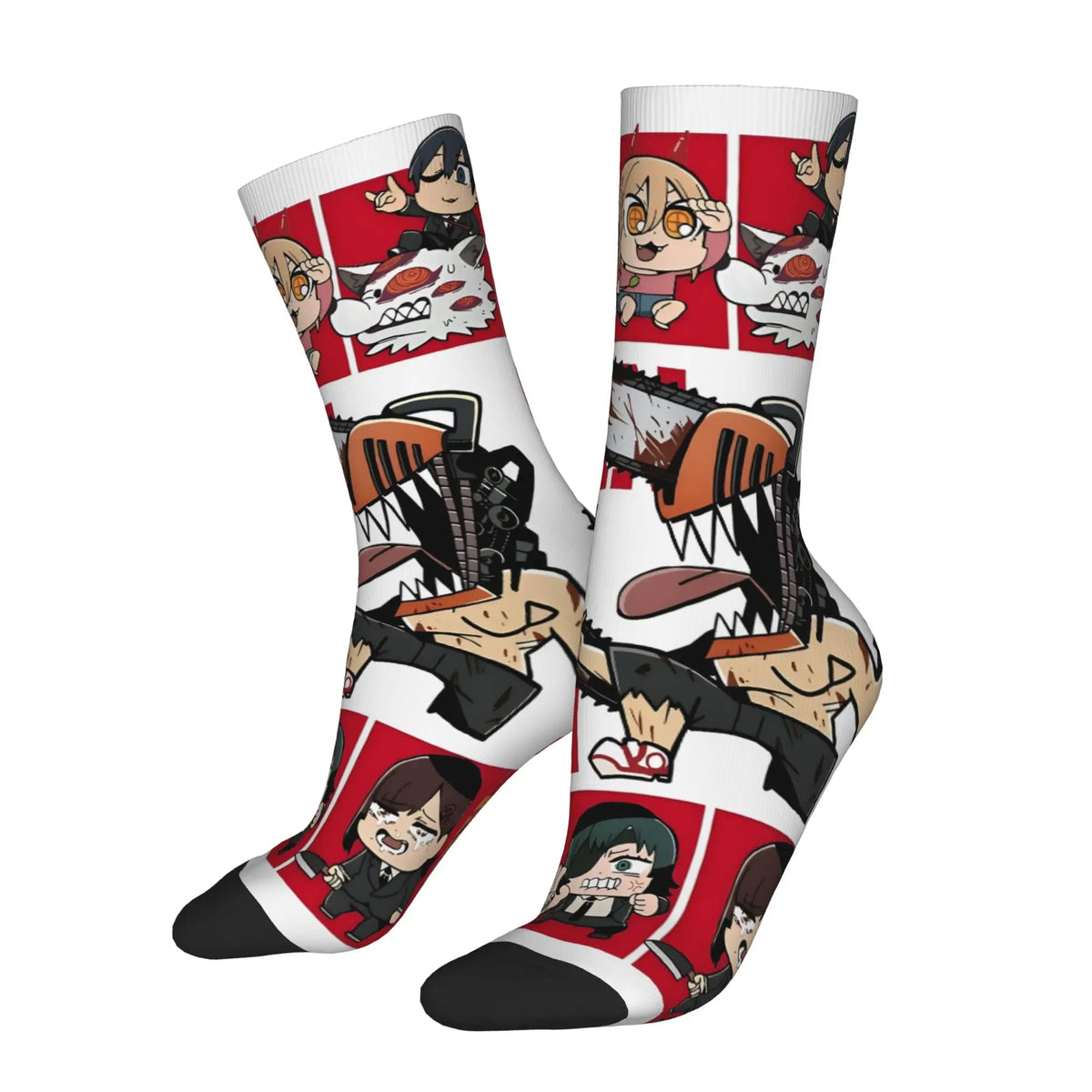Calcetines estampados Chainsaw Man – Edición roja multi-diseños Pochita