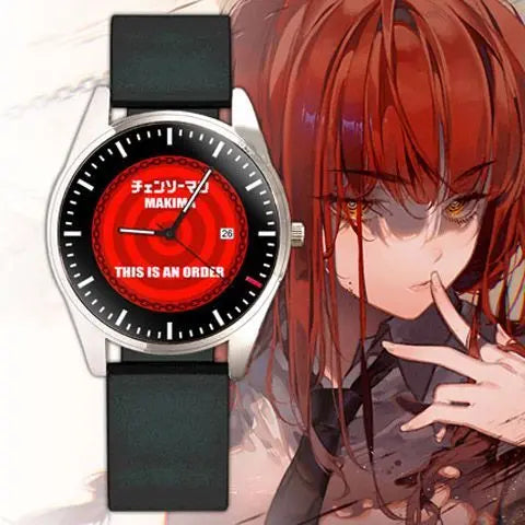 Chainsaw Man Watch - Makima This Is An Order Red Bold Style