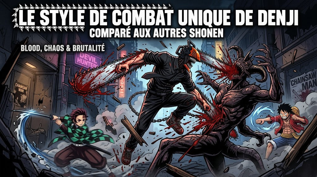 Le style de combat unique de Denji comparé aux autres shonen