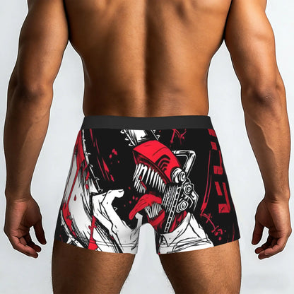 Chainsaw Man Men's Boxers – Denji Chainsaw Red Doodle Edition