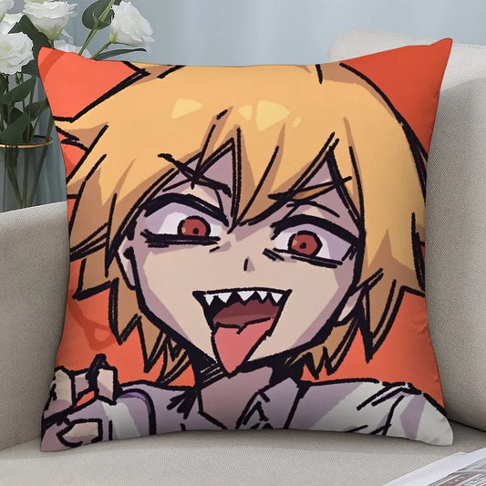 Chainsaw Man Coussin Décoratif – Denji Sourire Carnassier