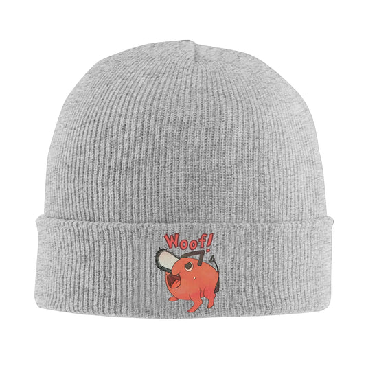 Chainsaw Man Bonnet Brodé – Pochita Woof Édition Gris
