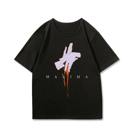 Chainsaw Man T-Shirt Graphique – Main Sang Édition Noire