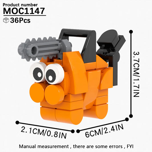 Chainsaw Man Building Block Set – Pochita Mini Figurine