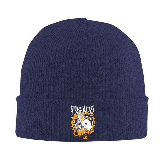 Chainsaw Man Bonnet Brodé – Pochita Cute Édition Bleu Marine