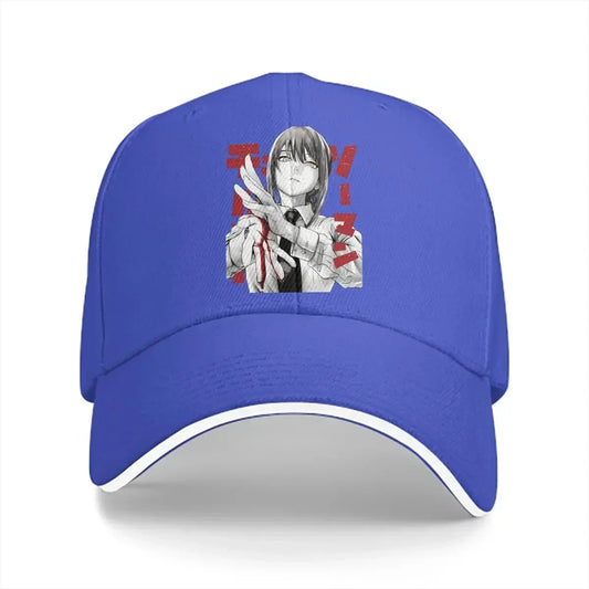 Chainsaw Man Casquette Brodée – Makima Édition Bleu