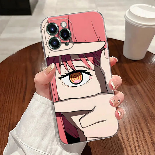 Chainsaw Man iPhone Case – Makima Eye Transparent Case