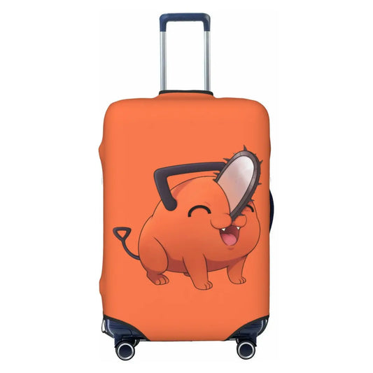 Chainsaw Man Housse de Valise – Pochita Devil Mignon Orange Style Kawaii