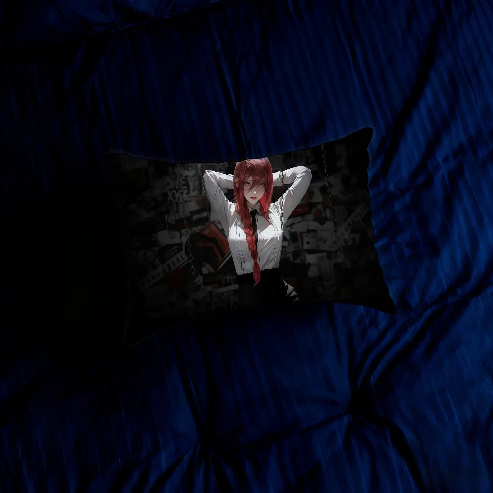 Chainsaw Man Pillowcase – Makima Dark Wall Blood Edition