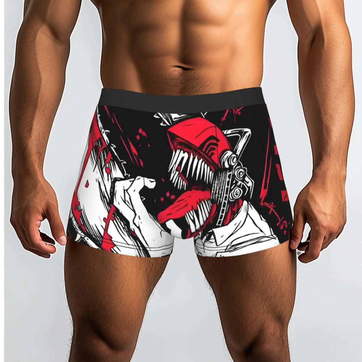 Chainsaw Man Men's Boxers – Denji Chainsaw Red Doodle Edition