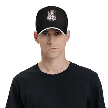 Chainsaw Man Embroidered Cap – Aki Hayakawa Black Edition