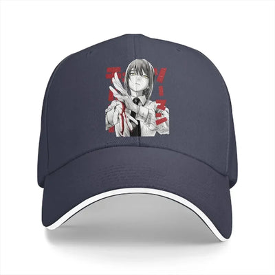 Chainsaw Man Casquette Brodée – Makima Édition Bleu Marine