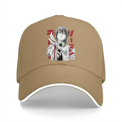 Chainsaw Man Casquette Brodée – Makima Édition Beige