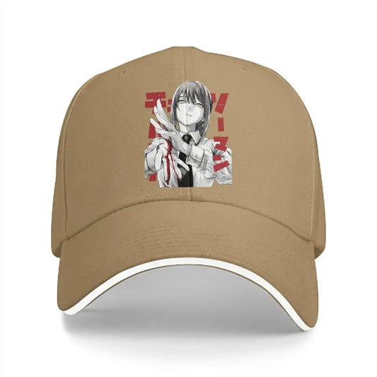 Chainsaw Man Casquette Brodée – Makima Édition Beige