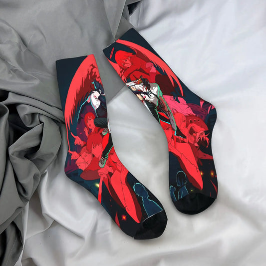 Chainsaw Man Chaussettes Imprimées – Combat Rouge Édition Intense